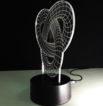 Lámpara LED Holográfica 3D Knot 2 - Ilusión Óptica Interactiva - Image 8