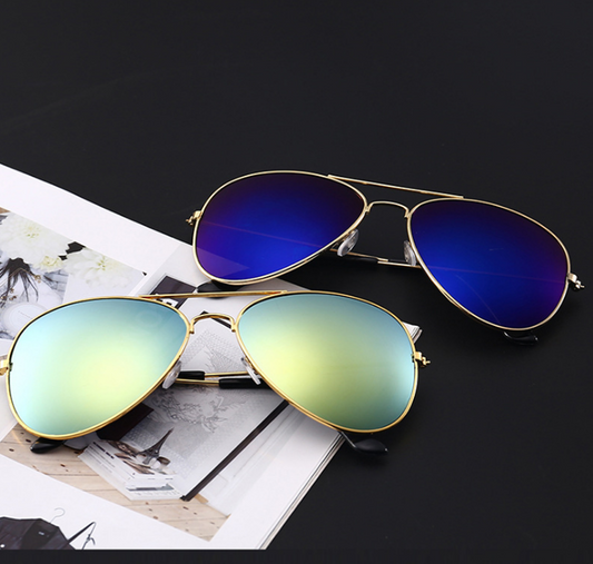 Gafas de Sol Polarizadas Metalizadas con Protección UV para Mujer