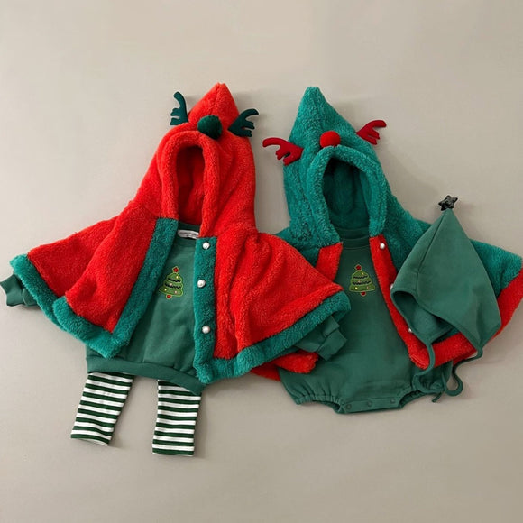 Enterizo Acolchado de Terciopelo para Bebés y Niños Pequeños