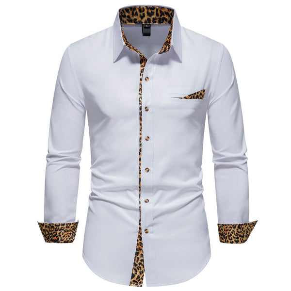Camisa Manga Larga Combinada para Hombre