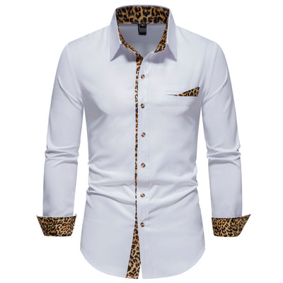 Camisa Manga Larga Combinada para Hombre