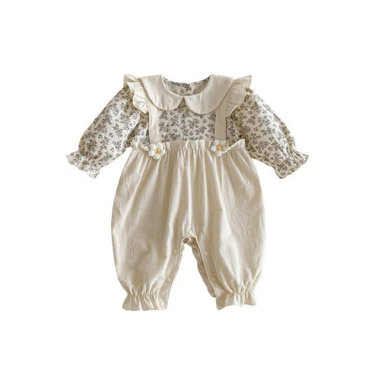 Enterizo Largo para Bebé Niña con Diseño de Dos Piezas y Tirantes - Image 5
