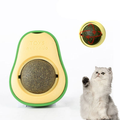Juguete Interactivo de Aguacate con Catnip para Limpieza Dental Felina - Image 3