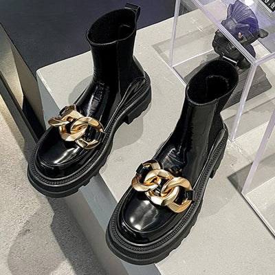 Botas de Cuero Estilo Coreano - Primera Capa Premium - Image 8