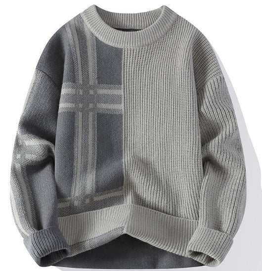 Suéter Casual de Cuello Redondo Tejido para Hombre - Image 4