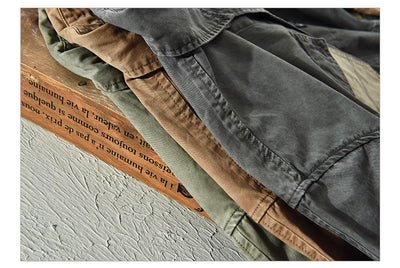 Camisa de Trabajo Patchwork Contraste Hombre Manga Larga Moderna - Image 14