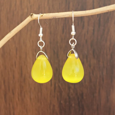 Aretes de Ópalo Natural Gota de Agua Estilo Europeo y Americano - Image 4