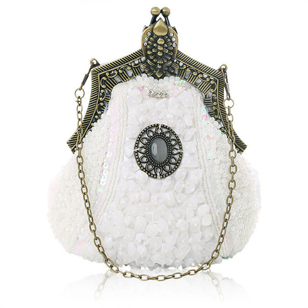 Bolso de Noche Vintage con Cuentas Brillantes - Image 11