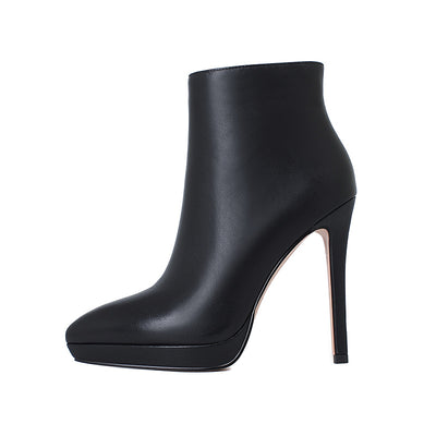 Botas Stiletto Tobilleras Impermeables con Plataforma y Punta Afilada - Image 4