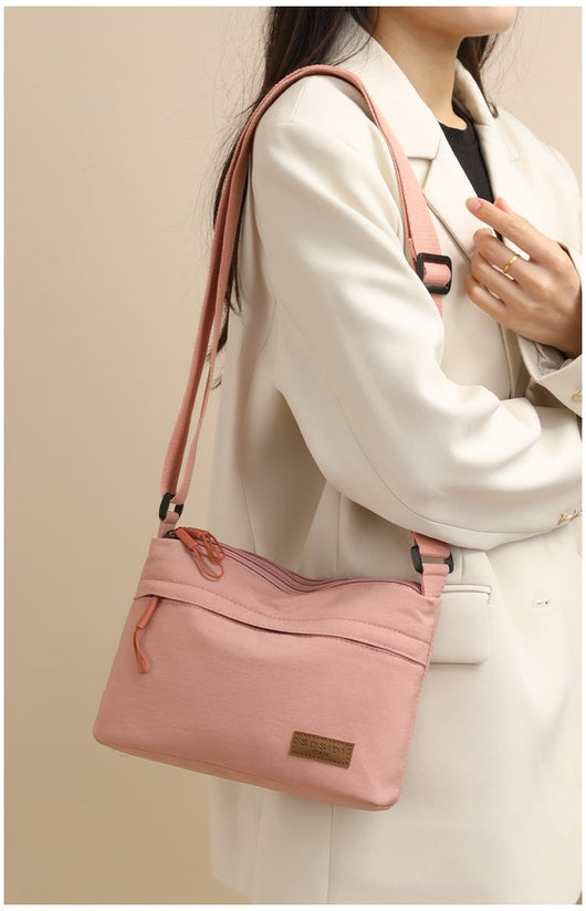 Bolso Mensajero Impermeable Multifuncional de Nylon para Mujer - Image 17