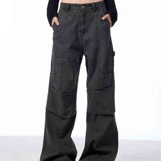 Pantalones Cargo Retro Maillard Lavado Primavera