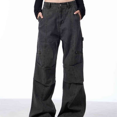 Pantalones Cargo Retro Maillard Lavado Primavera
