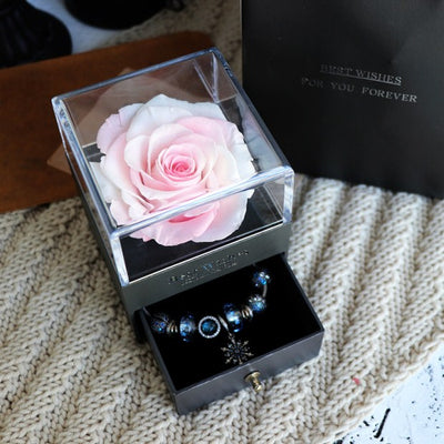 Caja de Joyero con Rosa Eterna - Regalo Perfecto para Amor y Ocasiones Especiales - Image 5
