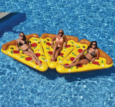 Colchón Flotante Inflable de Pizza para Piscina - Image 3