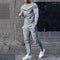 Conjunto Elegante de Pantalón y Camiseta Manga Larga para Hombre