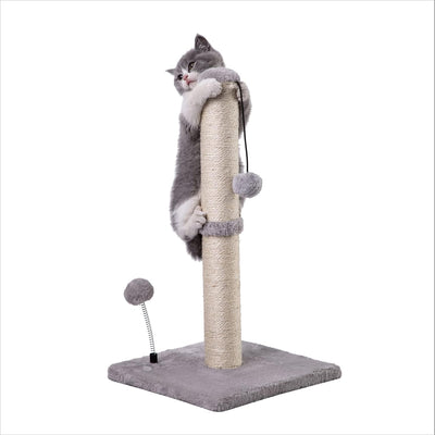 Rascador de Sisal Premium para Gatos y Gatitos con Pelota Colgante