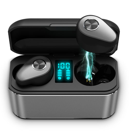 Auriculares Inalámbricos Bluetooth con Pantalla de Potencia - Image 6
