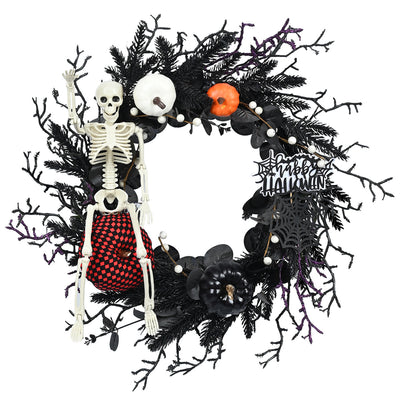 Corona Decorativa Halloween para Puerta - Adorno Festivo Colgante - Image 5