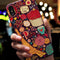 Funda para iPhone Estilo Chino con Relieve Grabado y Acabado Mate