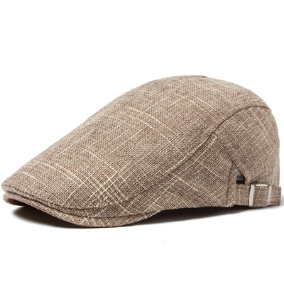 Boina Retro Casual de Algodón y Lino Transpirable para Hombre - Image 9