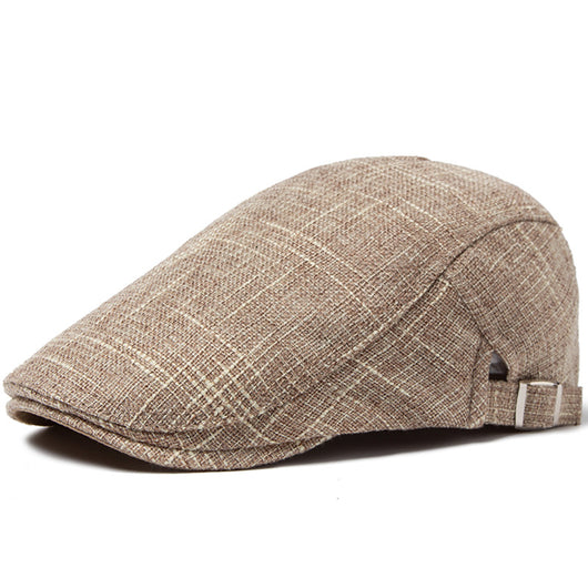 Boina Retro Casual de Algodón y Lino Transpirable para Hombre - Image 9