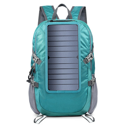 Mochila Solar Plegable para Senderismo con Carga USB 5V - Image 3