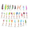 Set de 30 Señuelos Giratorios y Cucharillas 3-7g para Pesca