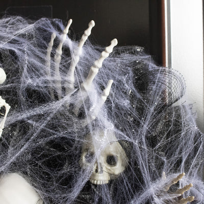 Guirnalda de Calaveras de Malla Negra para Decoración de Halloween - Image 14