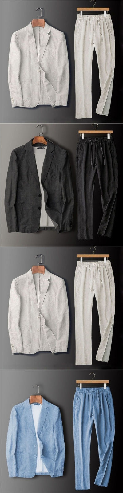 Traje Business-Casual de Lino 100% para Hombre - Ligero y Transpirable - Image 9