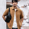 Bolsa Crossbody de Cuero Genuino Tide - Estilo Casual para Hombre