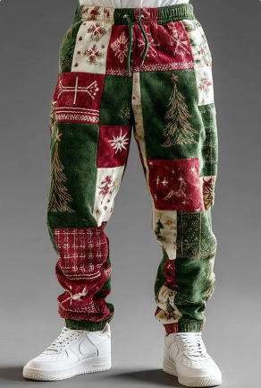 Pantalones de Chándal Casuales con Estampado y Cordón Ajustable para Hombre - Image 14