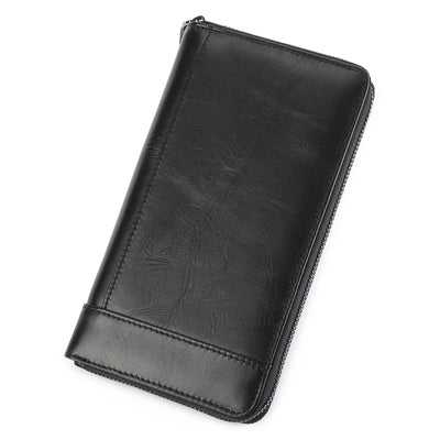 Billetera de Cuero Genuino para Hombre Gran Capacidad Multifuncional - Image 11