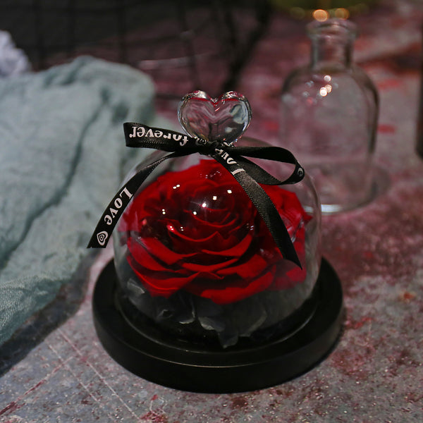 Caja de Regalo Rosa Eterna con Tapa de Cristal - Flor Inmortal para Día de Amor - Image 24