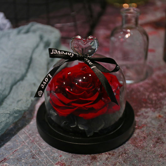 Caja de Regalo Rosa Eterna con Tapa de Cristal - Flor Inmortal para Día de Amor - Image 24