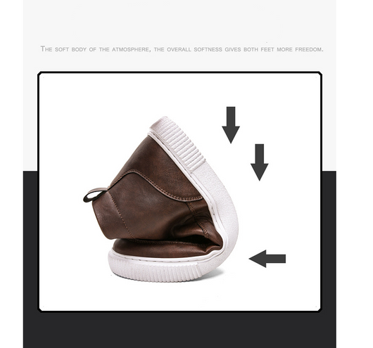 Zapatillas Altas de Cuero Estilo Coreano - Image 20