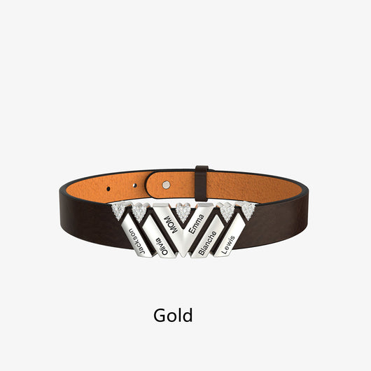 Pulsera de Cuero Personalizada con Sistema de Cierre Ajustable - Image 11