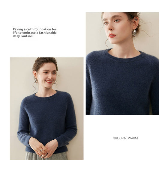 Suéter de Cachemir Puro para Mujer - Cuello Redondo - Image 38