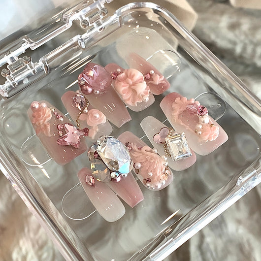 Uñas de Cristal Luxury con Personalizaciónes de Luz Hada - Image 14