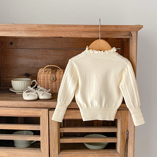 Blusa Tejida para Bebé Niña con Cuello Hueco y Detalle Stringy - Image 11