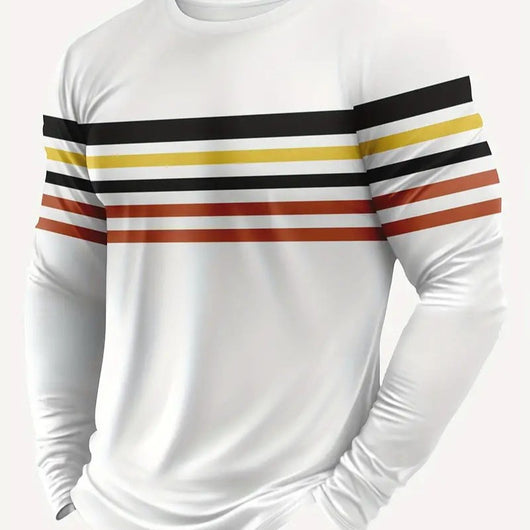 Camiseta Manga Larga Hombre Estilo Trendy Primavera Otoño - Image 4