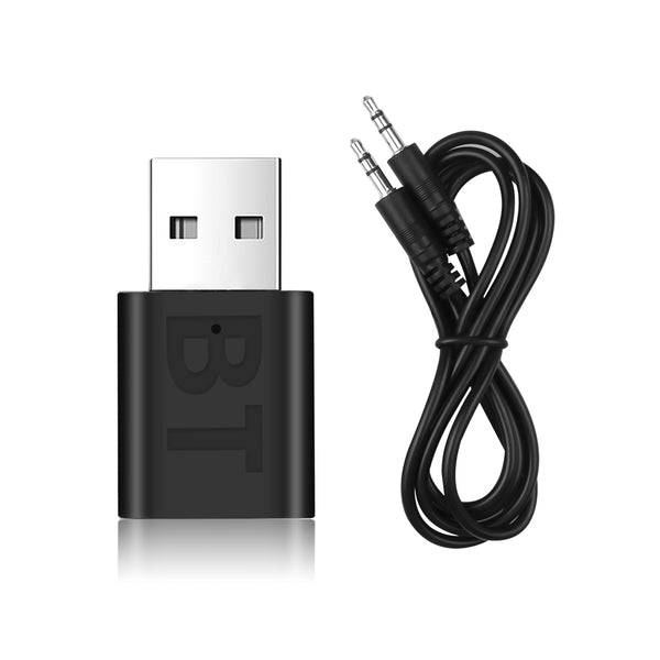 Adaptador Bluetooth 5.0 Transmisor y Receptor 2 en 1 para Auto, TV y Computadora