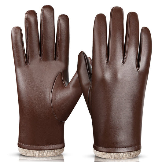 Guantes de Cuero para Hombre, Estilo Ejecutivo, Resistentes al Viento y Agua - Image 6
