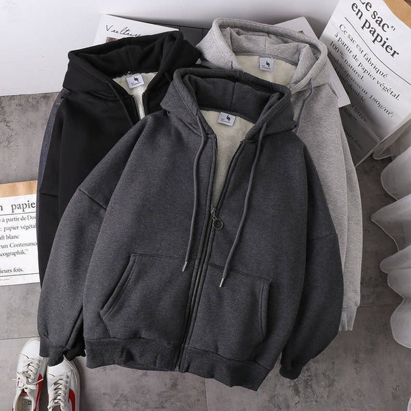 Sudadera Acolchada con Capucha y Forro Polar