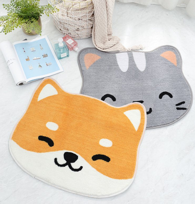 Tapete Absorbente Infantil con Diseños de Animales - Antideslizante para Baño