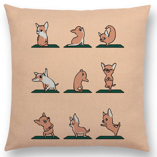 Funda de Almohada con Estampado de Perros