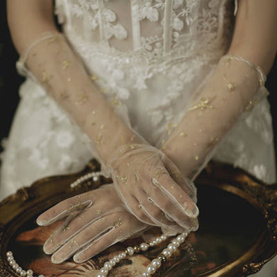 Guantes Sin Dedos para Novia - Elegancia y Comodidad en tu Boda - Image 7