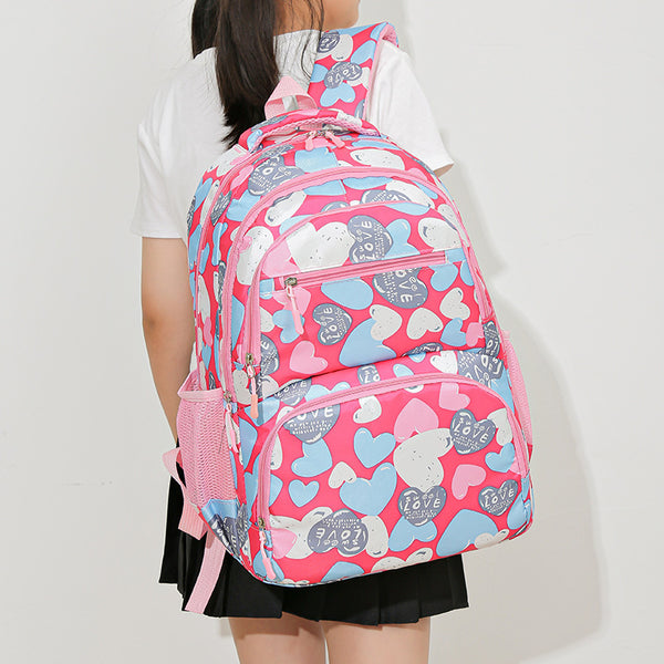 Mochila Escolar de Gran Capacidad con Alivio de Carga para Niños