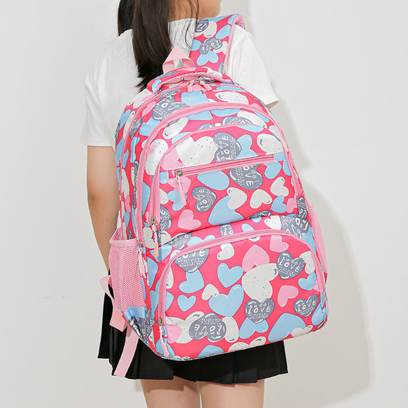 Mochila Escolar de Gran Capacidad con Alivio de Carga para Niños