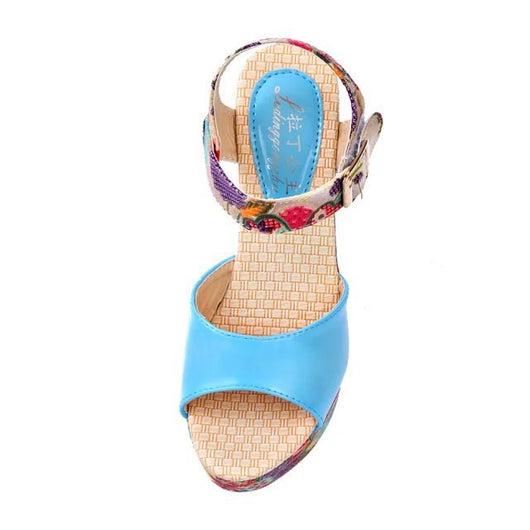 Sandalias de Tacón Alto con Flores para Mujer - Image 31
