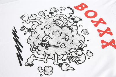 Camiseta Holgada Estampado Caricatura para Hombre - Image 17